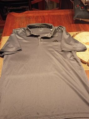 adidas Men's Gray Performance Polo